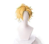 WHBHD Divisione Rap Battle ipnosismic DRB. Izanami Hifumi Cosplay Wig Golden Gradient Green Short Hair Capelli Anime Costumi di Halloween