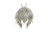 WHBHD Eva. Parrucca Cosplay Kaworu di Nagisa Kaworu Corta Corta Capelli Sintetici Resistenti al Calore Resistente al Calore + Tappo della Parrucca