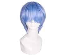 WHBHD Eva. Parrucche Cosplay Ayanami REI Breve Parrucca Blue Cosplay Capelli Sintetici Resistenti al Calore