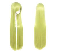 WHBHD Fate Grand Order Cosplay Enkidu Parrucca Verde Verde 100 cm Lunghe Parrucche dritte for Cosplay Parrucche Anime Resistenti al Calore Parrucca Sintetica Resistente al Calore Halloween
