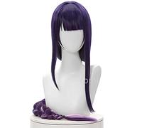 WHBHD Game Anime Genshin Impact Shogun Cosplay Parrucca Pre Styled Blue Long Heat Resistente alle Parrucche Sintetiche Resistenti al Calore for Coser