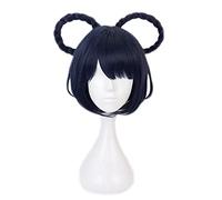 WHBHD Game Genshin Impact Cosplay Halloween Xiangling Parrucca Cosplay Genshin Impact Xiang Ling Cosplay Hair + Cappello Parrucca