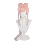 WHBHD Game Genshin Impact Kokomi Cosplay Parrucca Cosplay Lungo Rosa Blu Resistente al Calore Resistente ai Capelli Sintetico Coda di Cavallo Anime Parrucche Cosplay + Tappo della Parrucca