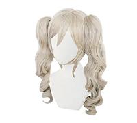 WHBHD Genshin Impact Barbara Westwind Knights Pregare Sacerdote Priest Curly Ponytail Parrucca Cosplay Capelli Defraz de Halloween para Mujer