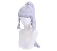 WHBHD Genshin Impact Cosplay Parrucche Cosplay Long Grigio Parrucche Resistente al Calore Capelli Sintetici Capelli Anime Game Adulto Halloween Gioco di Ruolo Parrucche