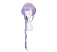 WHBHD Genshin Impact Cosplay Qiqi Donne 75cm Light Light Purple Wig Cosplay Anime Cosplay Parrucche Cosplay Parrucche Sintetiche Resistenti al Calore Halloween