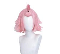 WHBHD Genshin Impact Diina Cosplay Parrucca Breve Pink Capelli Sintetici Resistenti al Calore Parrucche for Capelli di Halloween Parrucche da Partito + Tappo della Parrucca