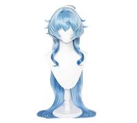 WHBHD Genshin Impact Ganyu Cosplay Cosplay Parrucca Pendenza Luce Dark Blue Wig Simulazione Simulazione SCULP Sintetico Resistente al Calore Halloween