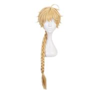WHBHD Genshin Impast Traveller Cosplay Etere Etere Lumine Blond Parrucca Cosplay Parrucche Anime Anime Resistenti al Calore Parrucche Sintetiche Halloween for Ragazze