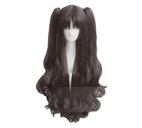 WHBHD Gioco Fate / Stay Night Rin Tohsaka 80cm Brown Brown Brown Brown Casilytail Resistente al Calore Capelli Cosplay Costume Parrucca + Track + Tappo della Parrucca