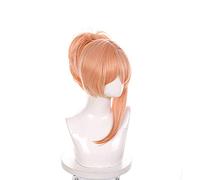 WHBHD Gioco Genshin Carattere di Impatto Yoimiya Cosplay Arancione Pink Ponytail Parrucca Parrucca Halloween Cos Puntelli Resistente al Calore Sintetico