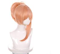 WHBHD Gioco Genshin Carattere di Impatto Yoimiya Cosplay Arancione Pink Ponytail Parrucca Parrucca Halloween Cos Puntelli Resistente al Calore Sintetico