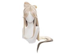 WHBHD Gioco Genshin Impact 120 cm Lungo Gradual Beige Cosplay Halloween NingGuang Parrucca Cosplay Genshin Impact Ning Guang Cosplay Hair