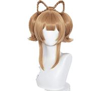 WHBHD Gioco Genshin Impact Cosplay Halloween Yaoyao Parrucca Cosplay Yaoyao Cosplay Capelli Capelli termosato Cappuccio Sintetico Resistente al Calore