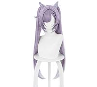 WHBHD Gioco Genshin Impatto Keqing Keqing Cosplay Parrucca Cosplay Resistente al Calore Capelli Sintetici Carnival Halloween Party Props