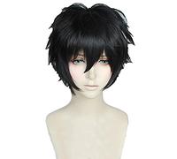 WHBHD Gioco P5 Persona 5 Kurusu Akira Joker Hero Breve Black Cosplay Cosplay Parrucca Capelli Sintetici Resistenti al Calore Parrucche for Capelli Sintetici + Tappo della Parrucca