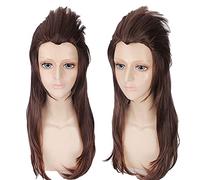 WHBHD Gioco Sally Face Sallyface Larry Partys 65cm Long Brown Styled Heatisat Resist Hair Capelli Parrucca Cosplay + Tappo della Parrucca