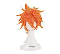 WHBHD Haikyuu !! SHOYO Hinata SYOUOUYOU Parrucca Cosplay Corta Corta Arancione Riccio Resistente al Calore Parrucca Sintetica Capelli + Tappo della Parrucca