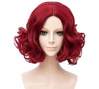 WHBHD Identity V Joker Cosplay Uomo Riccia Wave Parrucca Rossa Cosplay Anime Parrucche Cosplay Cosplay Parrucche Sintetiche Resistenti al Calore