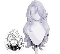 WHBHD Jujutsu Kaisen satoru gojo Parrucca Cosplay Light Light Viola Cosplay Donne Parrucca da Donna Transgender Resistente al Calore Capelli Sintetici Resistenti al Calore