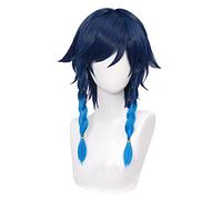 WHBHD K Game Genshin Impact Cosplay Halloween Gradiasi Parrucca Venti Rambut Sintetis Keppang Tahan Panas