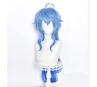 WHBHD K Genshin Impact Ganyu Cosplay Parrucca Gradien Panjang Anime Tahan Panas Sintetis Karnaval Natal Sehari-Hari
