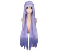 WHBHD Kafuu Chino Donna Parrucca Lunga Parrucca Leggera Viola Anime Nero Butler Akatsuki Cosplay Capelli Parrucca Sintetica Cosplay 100cm