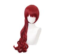 WHBHD Kasumi Yoshizawa Cosplay Persona 5 Cosplay Donne Lunghe Parrucca Rossa riccia Cosplay Anime Cosplay Wig Resistente al Calore Parrucche Sintetiche Resistenti al Calore