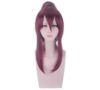 WHBHD Kda. Parrucca Akali. LOL Parrucca Cosplay Donne Purple Hair Anime Parrucche Resistenti al Calore Parrucche Sintetiche Resistenti al Calore Halloween Cosplay Party Fancy Hair