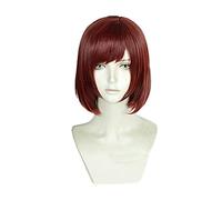 WHBHD Kingdom Hearts 3. Kairi Short Red Brown Capelli Resistenti al Calore Capelli Cosplay Cosplay Parrucca + Track + Tappo della Parrucca