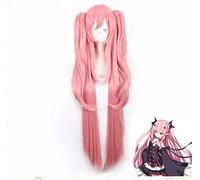 WHBHD Krul Tepes 10. 0cm. Lunga Parrucca Dritta Owari No Seraph of The End Parrucche di Coda di Coda di Coda di Cosplay for Capelli Sintetici