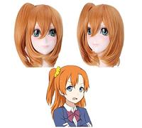 WHBHD LoveLive Kousaka Honoka Parrucca Amore Live Cosplay Puntelli Sintetici Tema for Capelli Partito Party Gioca Parrucche Comiche con Carnevale Abbigliamento Ponytail
