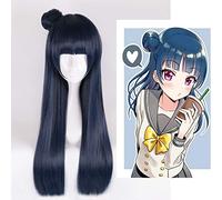 WHBHD LoveLive Sunshine Tsushima Yoshiko Parrucca Cosplay Amore Live Aqour Yohane Parrucca Donna Sintetica Capelli Sintetici Halloween Play Play Party Costume