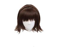 WHBHD Makoto Niijima Cosplay Persona 5 Queen Cosplay Brown Brown Anime Cosplay Parrucca Resistente al Calore Parrucche Sintetiche Resistenti al Calore Cosplay di Halloween