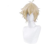 WHBHD Mikaela Hyakuya Cosplay Seraph of The End Cosplay Breve Light Light Blond Wig Cosplay Anime Cosplay Wigs Parrucche Sintetiche Resistenti al Calore