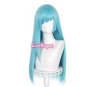 WHBHD Miwa Kasumi Cosplay Jujutsu Kaisen Cosplay 70cm Lungo Straight Xmas Blue Wig Cosplay Parrucche Anime Anime Resistenti al Calore Parrucche Sintetiche