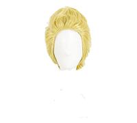 WHBHD P5 Persona 5 Ryuji Sakamoto Parrucche Cosplay Breve Bionda Bionda Fluffy Capelli Sintetici Capelli Sintetici + Cappuccio Parrucca