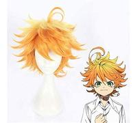 WHBHD Parrucca Cosplay Anime la promessa Neverland Emma Arancione Capelli Corti comici- con Natale Carnevale di Natale Halloween Party Vita Quotidiana Uomini e Donne Parrucca di Moda.