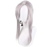 WHBHD Parrucca Cosplay Anime Seraph of The End Ferid Silid Silver Grey Capelli Lunghi Purple Comic- con Natale Carnival di Halloween Party Quotidiana Vita Quotidiana Uomini e Donne Parrucca di Moda.