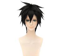 WHBHD Parrucca Cosplay Anime shisui Uchiha Cosplay Corto Nero Resistente al Calore Resistente ai Capelli Parrucche for Capelli Parrucche Parrucche + Tappo della Parrucca