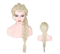 WHBHD Parrucca Cosplay Elsa Donna Long Treccia Parrucca Cosplay Anime Cosplay Parrucche Cosplay Resistenti al Calore Parrucche Sintetiche di Halloween Cosplay for Le Donne
