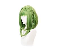 WHBHD Parrucca Cosplay legata Anime igienica igienica Hanako-Kun Nanamine Sakura Breve Verde Intrecciata Intrecciata Capelli Sintetici Resistenti al Calore + Tappo della Parrucca