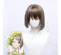 WHBHD Parrucca Cosplay Nakasu Kasumi LoveLive PDP. Perfect Dream Project Cosplay Scary Gold Gold Parrucca Sintetica in Fibra di Capelli