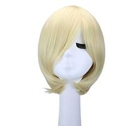 WHBHD Parrucca da Uomo Anime Cosplay Maschio Corto Yuri !!! su Ghiaccio Yuri su Ice Yurio Plisetsky Capelli Sintetici Cost Blonde Partys Peruca Pelucas