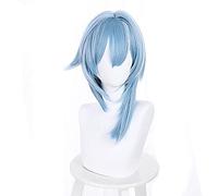 WHBHD Parrucche Cosplay Anime Genshin Impact EULA Cosplay Parrucca for i Puntelli di Oggetti di Halloween Accessori con Tappo della Parrucca Libera