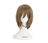 WHBHD Persona 5 Guoro Akechi Parrucche Cosplay Cosplay Breve Benzina Grigio Scuro Capelli Sintetici Resistenti al Calore Capelli Sintetici + Cappuccio Parrucca