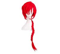 WHBHD Ranma 1/2 saotoma Ranma Cosplay Parrucca Cosplay Lungo Rosso Resistente al Calore Parrucca Parrucca Sintetica + Tappo della Parrucca