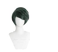 WHBHD Rohan Kishibe Cosplay JoJo Bizarre Adventure Cosplay Men Uomo Verdi Parrucche Cosplay Anime Cosplay Parrucca Cosplay Resistente al Calore Parrucche Sintetiche