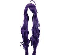 WHBHD Seraph of The End Asuramaru Cosplay Partys Long Viola Resistente al Calore Capelli Sintetici Parrucca Sintetica + Cappuccio Parrucca