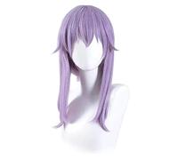 WHBHD Shinoa hiiragi Cosplay Seraph of The End Cosplay Donne Light Purple Wig Parrucche Sintetiche Resistenti al Calore Cosplay Parrucche Anime Cosplay Anime